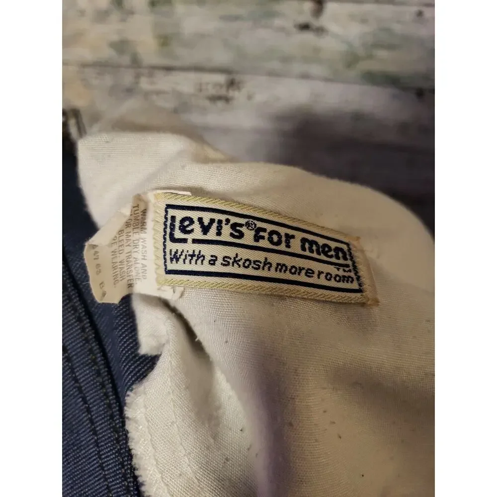 Early Levi's Vintage Grunge Men's Boys Blue Tag Jeans Small Big E 28x30